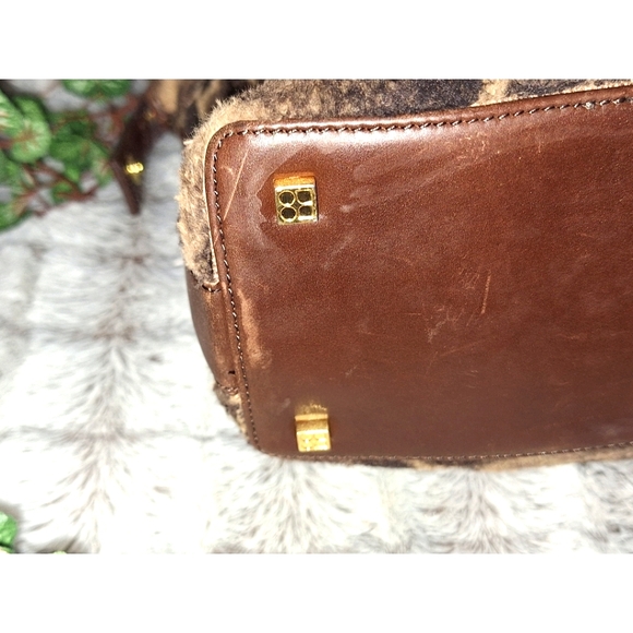 Kate Spade | Giraffe Faux Hair Brown Leather Satchel - Picture 8 of 15
